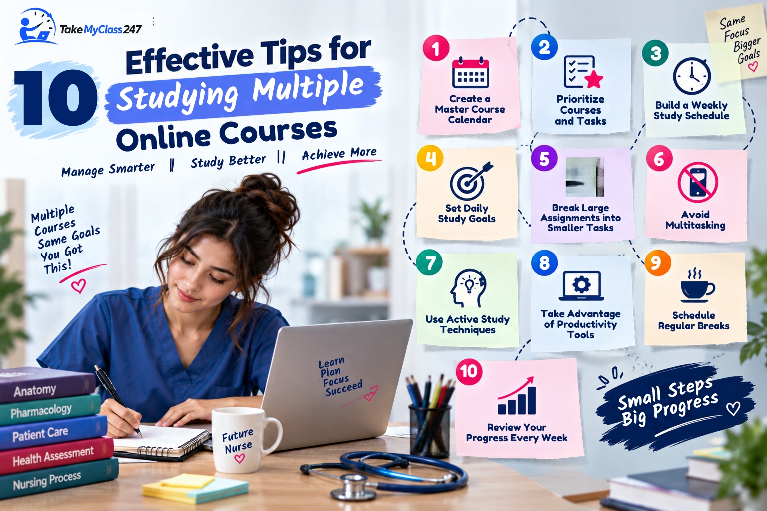 10 Effective Tips for Studying Multiple Online Courses