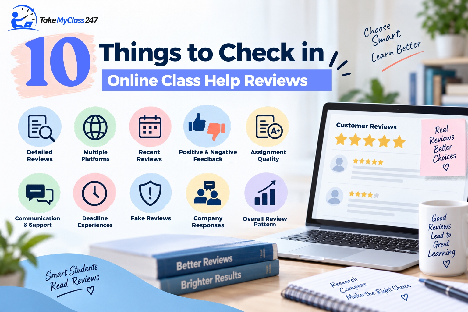 10 Things to Check in Online Class Help Reviews