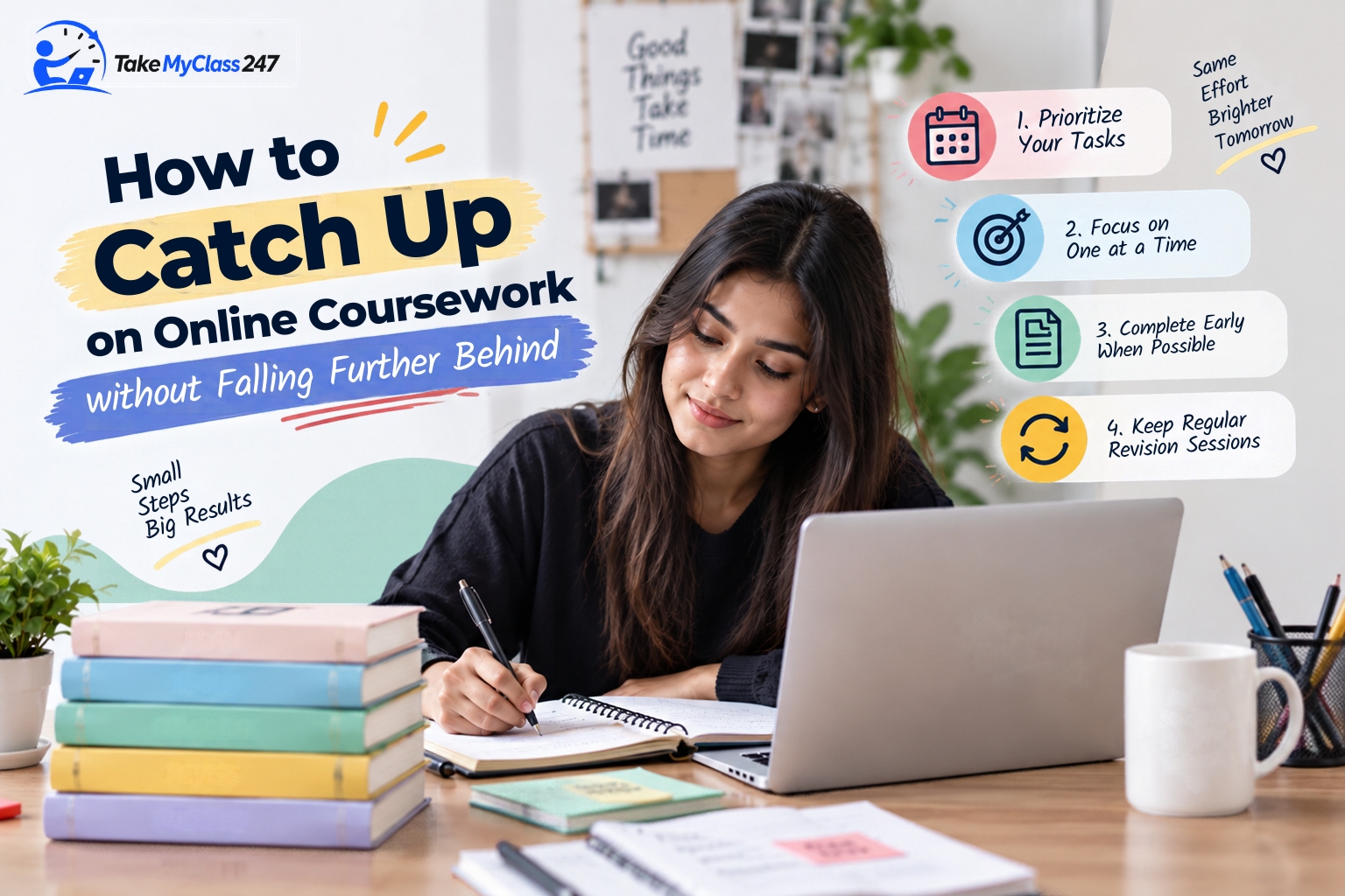 How to Catch Up on Online Coursework without Falling Further Behind