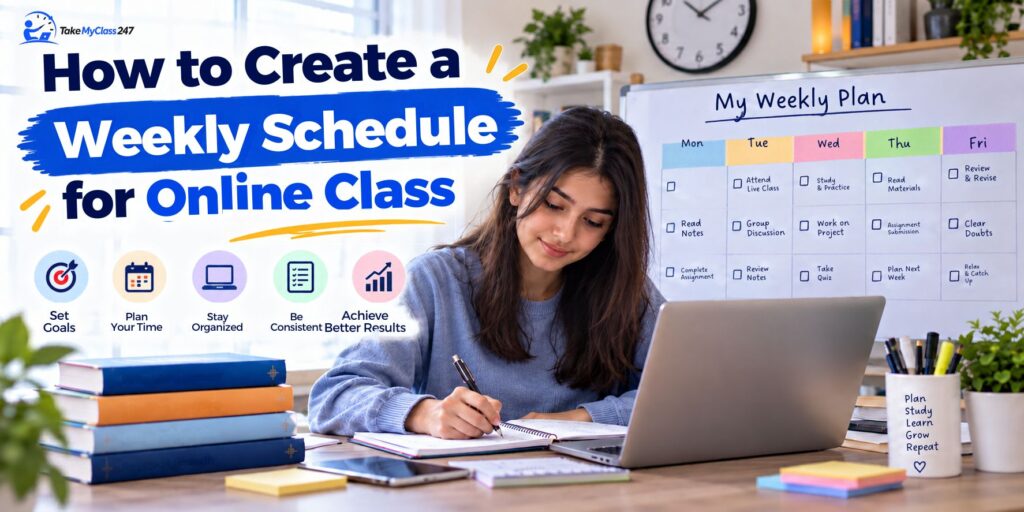 How to Create a Weekly Schedule for Online Class