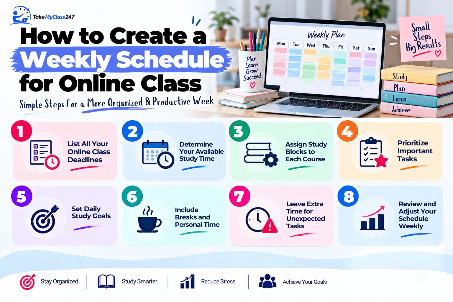 How to Create a Weekly Schedule for Online Class