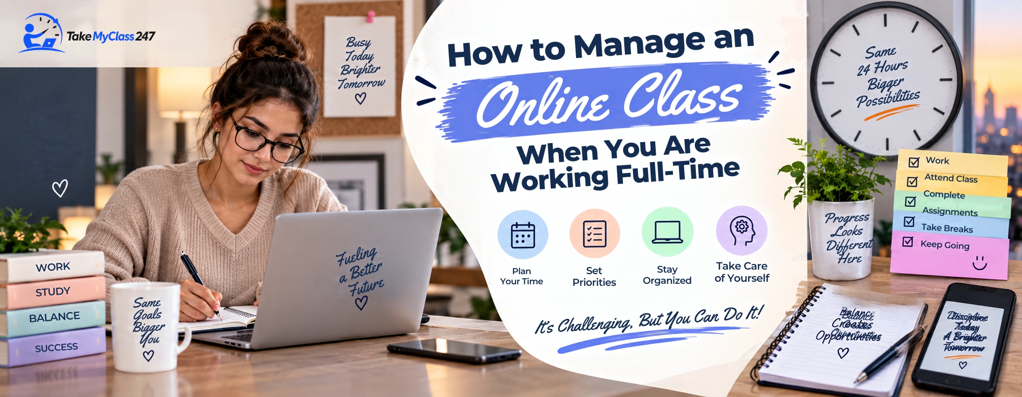 How to Manage an Online Class When You Are Working Full-Time