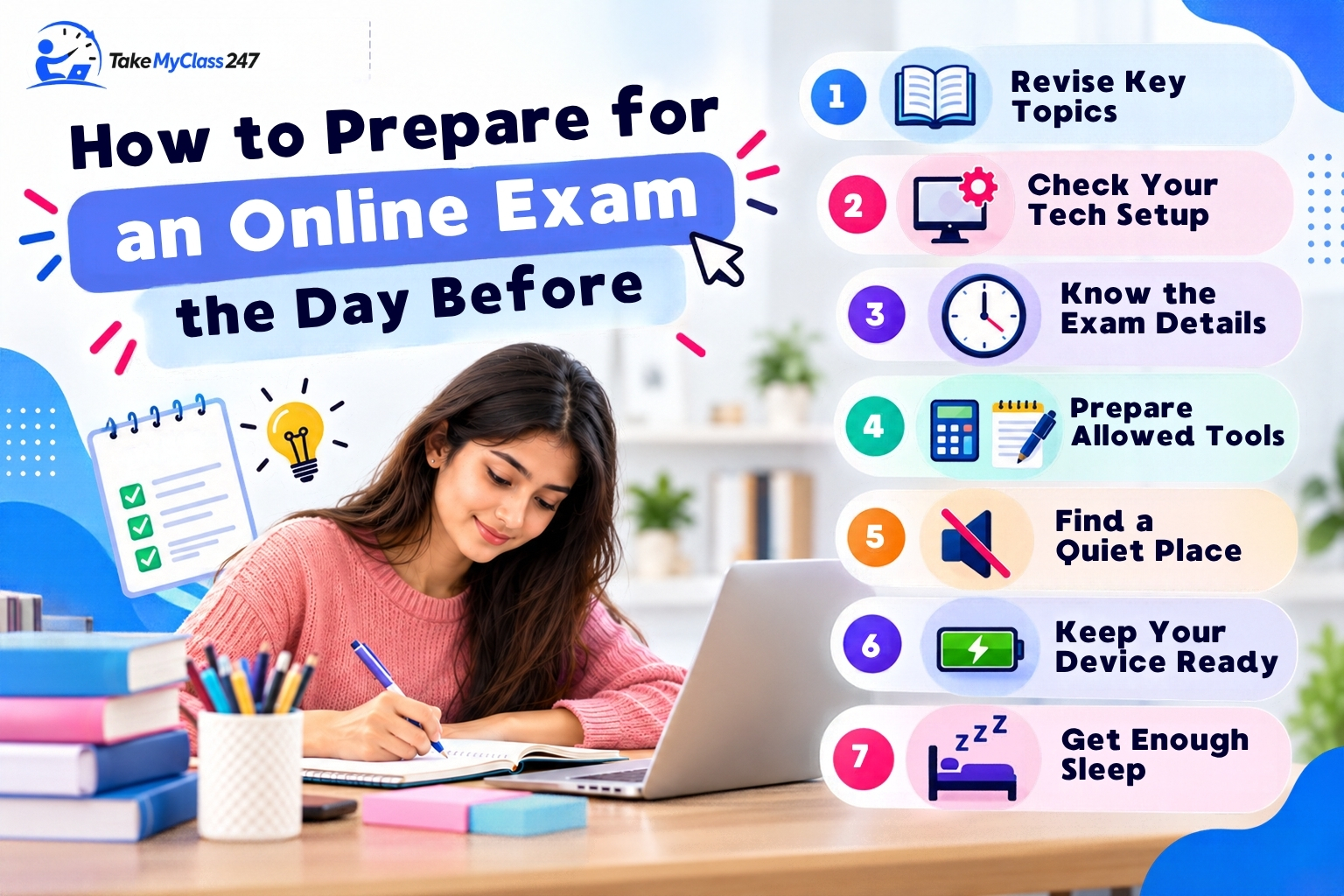 How to Prepare for an Online Exam the Day Before