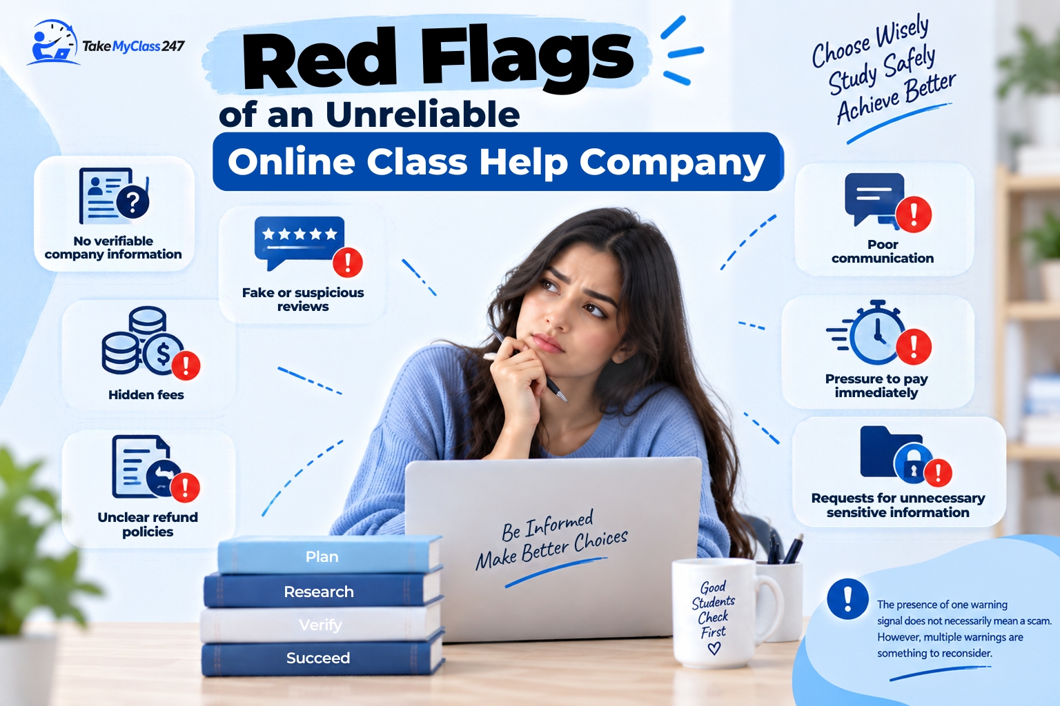 Red Flags of an Unreliable Online Class Help Company