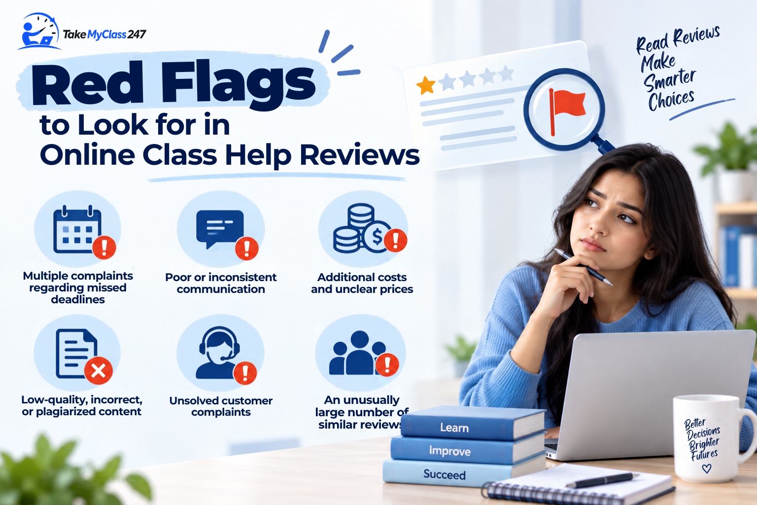 Red Flags to Look for in Online Class Help Reviews